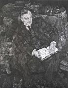 Egon Schiele Portrait of Dr.Franz Martin Haberditzl oil